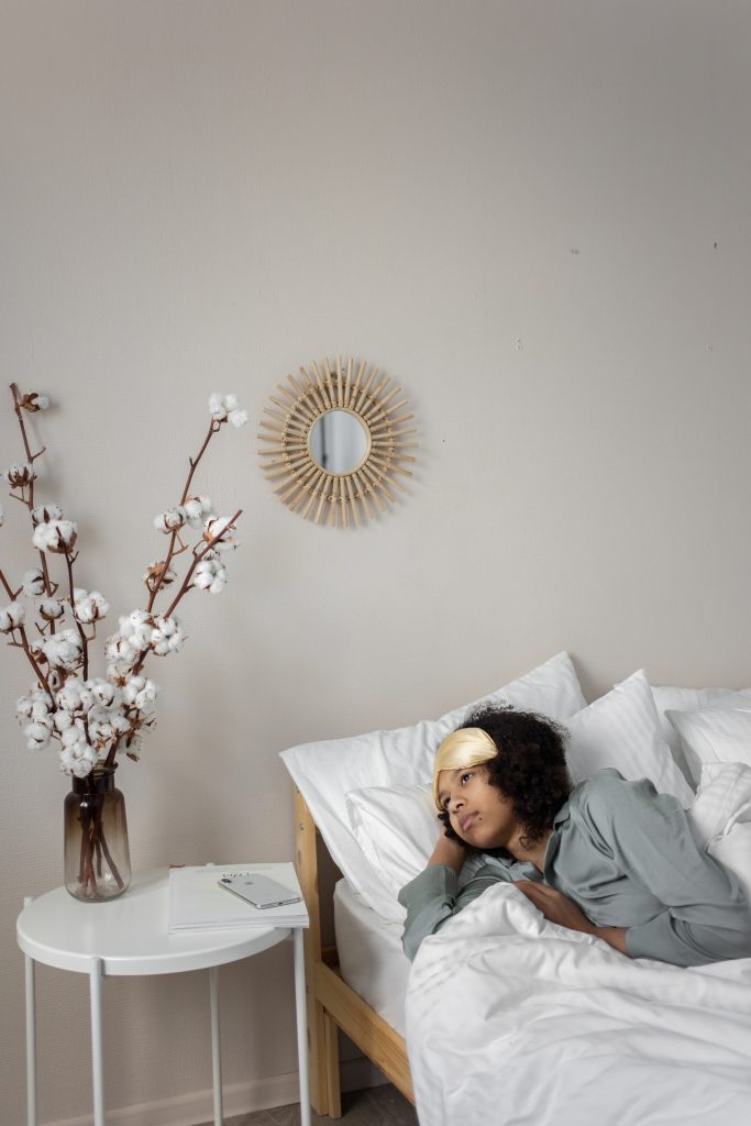 A Woman Lying on the Bed